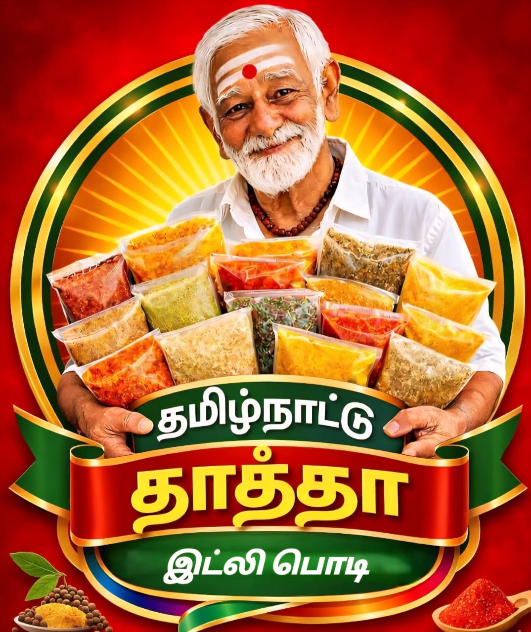 தமிழ்நாட்டு தாத்தா இட்லி பொடி 100g | Idli Podi