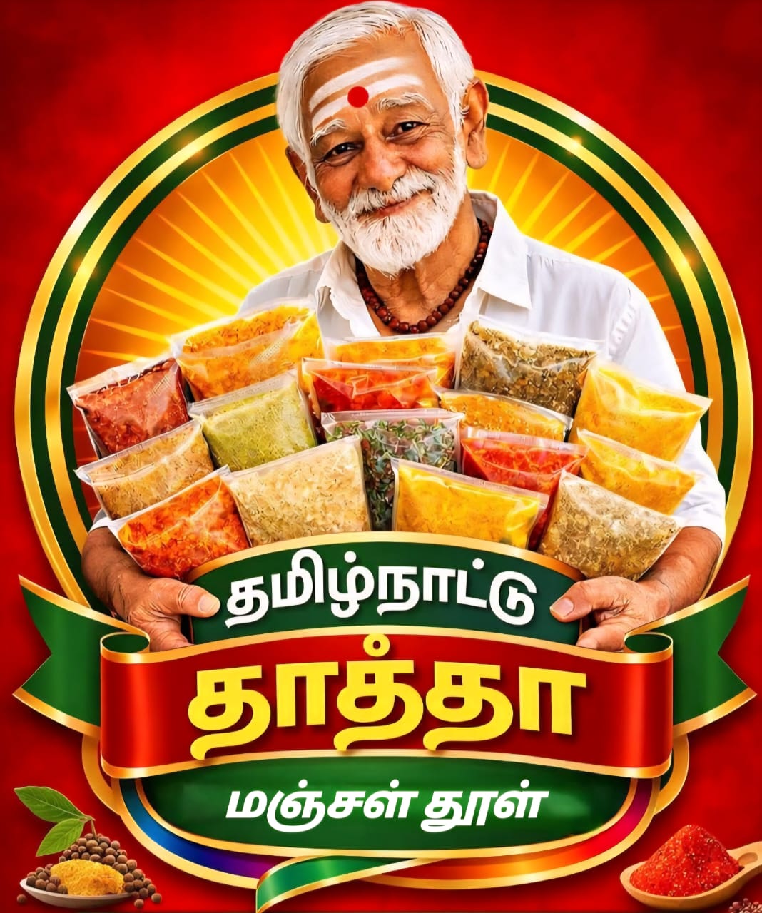 தமிழ்நாட்டு தாத்தா மஞ்சள் தூள் 100g | Turmeric Powder