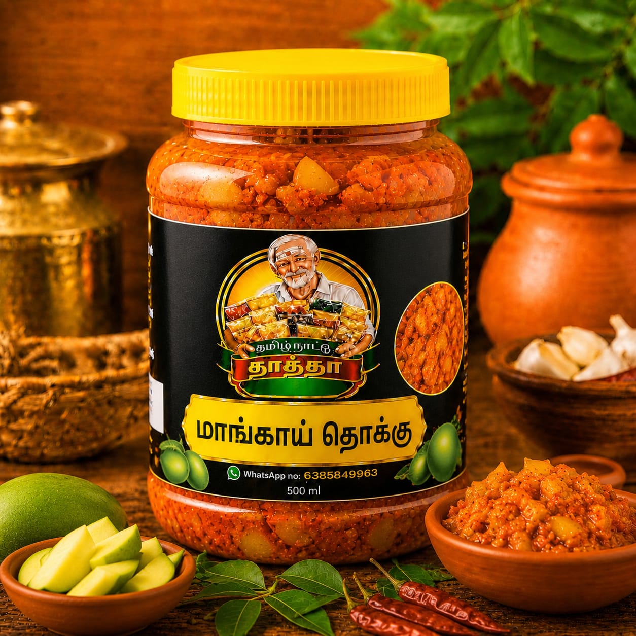 தமிழ்நாட்டு தாத்தா மாங்காய் தொக்கு 500ml | Traditional Homemade Mango Thokku