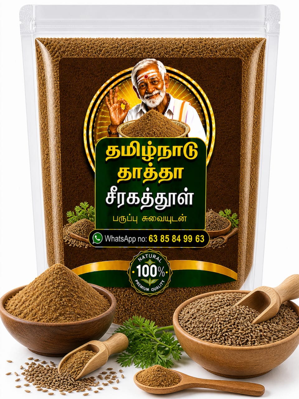 தமிழ்நாட்டு தாத்தா சீரகத் தூள் 100g | Cumin Powder